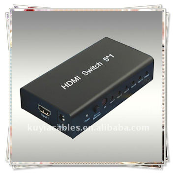 Высокое качество 5x1 HDMI Switcher HDMI 5 в 1 из коммутатора